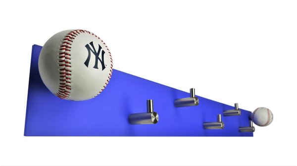Wandgarderobenleiste Baseball New York Yankees Plum (purple/blue) L